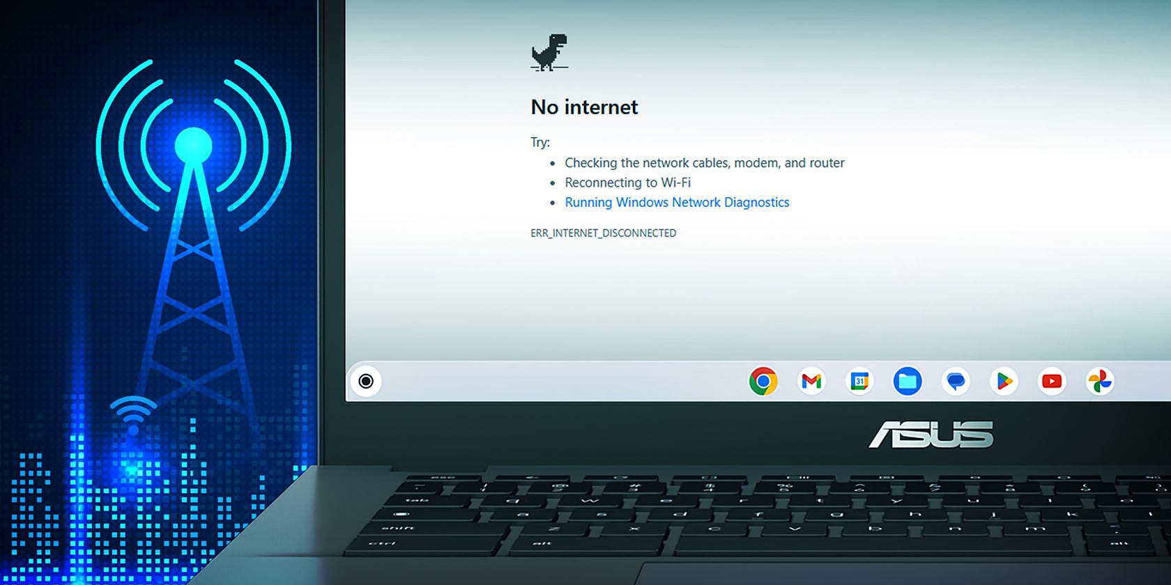 Chromebook connected to WIFI but no internet access